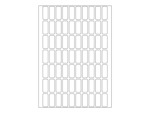 HERMA - Papir - selv-adhesiv - hvit - 8 x 20 mm 2240 etikett(er) (32 ark x 70) merkelapper