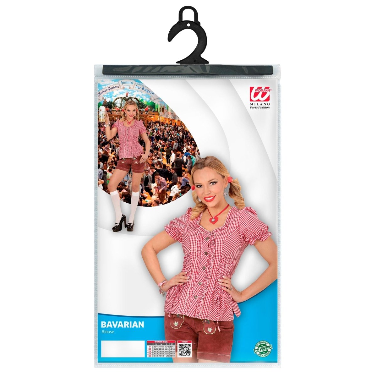 Oktoberfest Blouse Rood Wit Dames