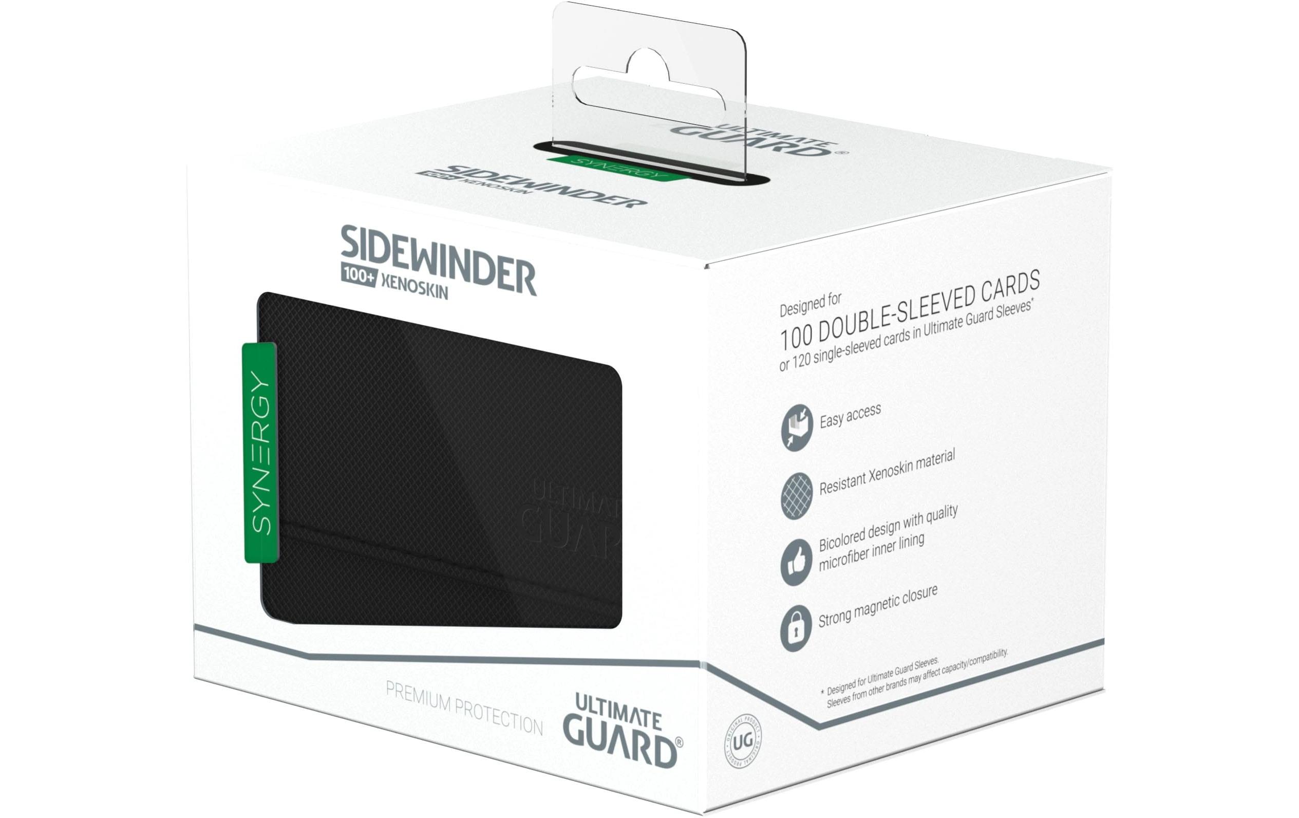 Kartenbox XenoSkin Synergy Sidewinder 100+ Schwarz/GrünHochwertige Box für Sammelkarten in Standardgrösse