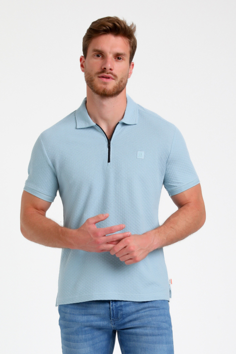 Gabbiano blauwe heren polo