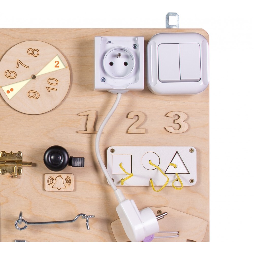 Moni Lernboard Lerntafel Big Holz elektronische Schreibtafel, Schloss. Steckdose rosa