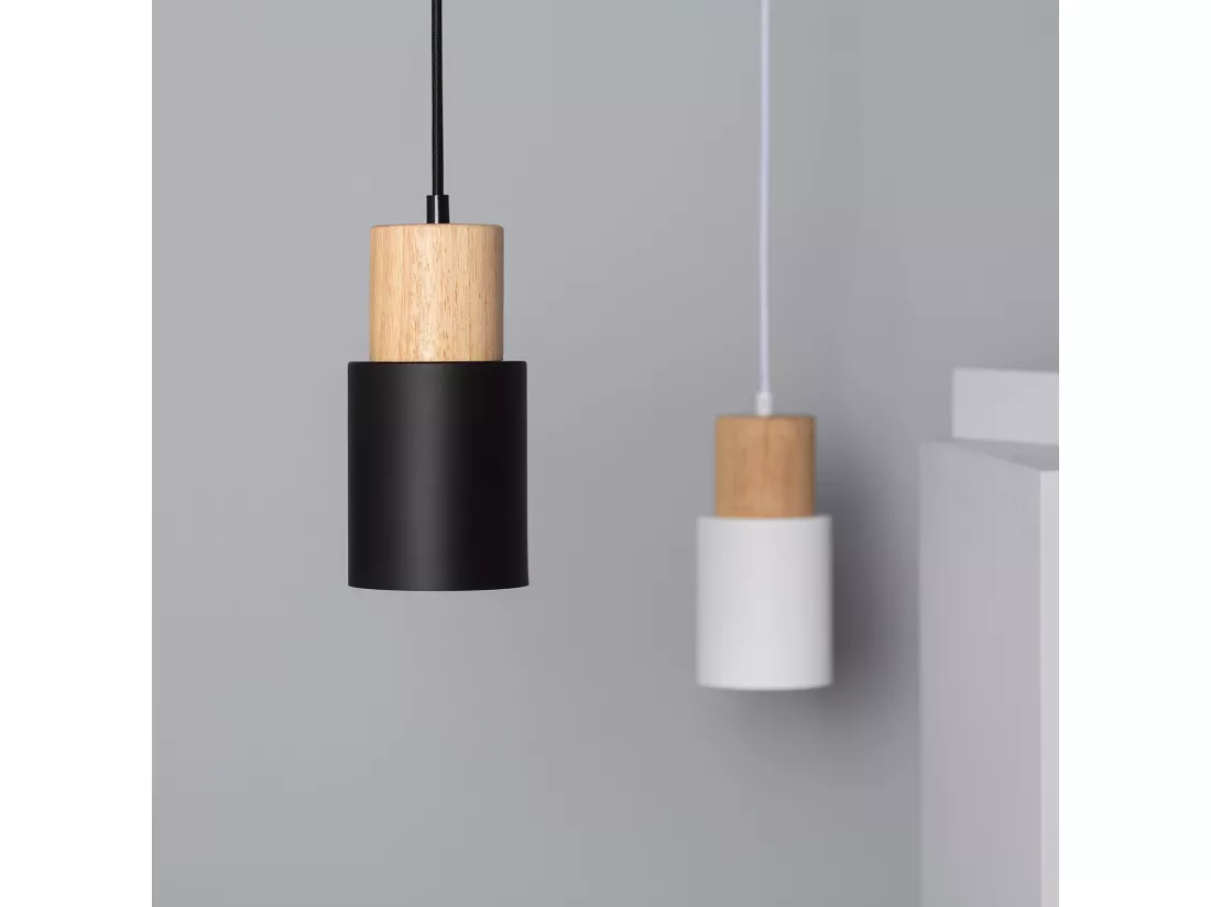Suspension Bois et Métal Kidonge Noir