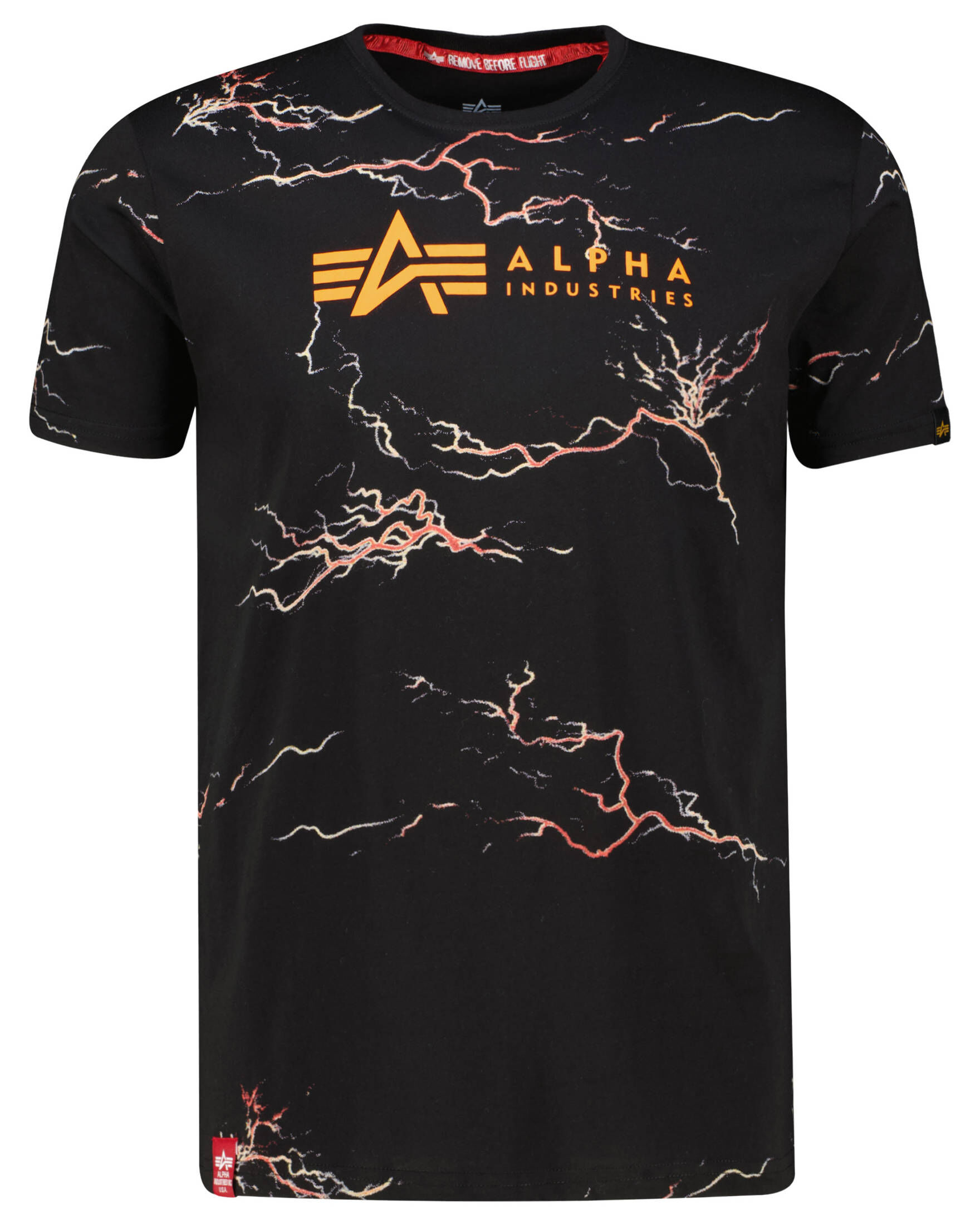 Alpha Industries| Herren T-Shirt LIGHTNING AOP