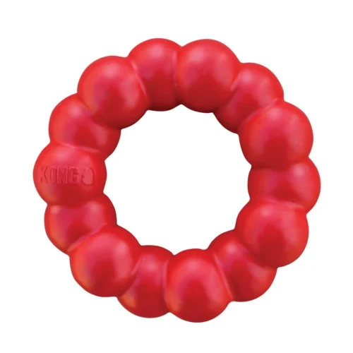Brinquedo de mastigar Kong Ring para cães de porte médio a grande.