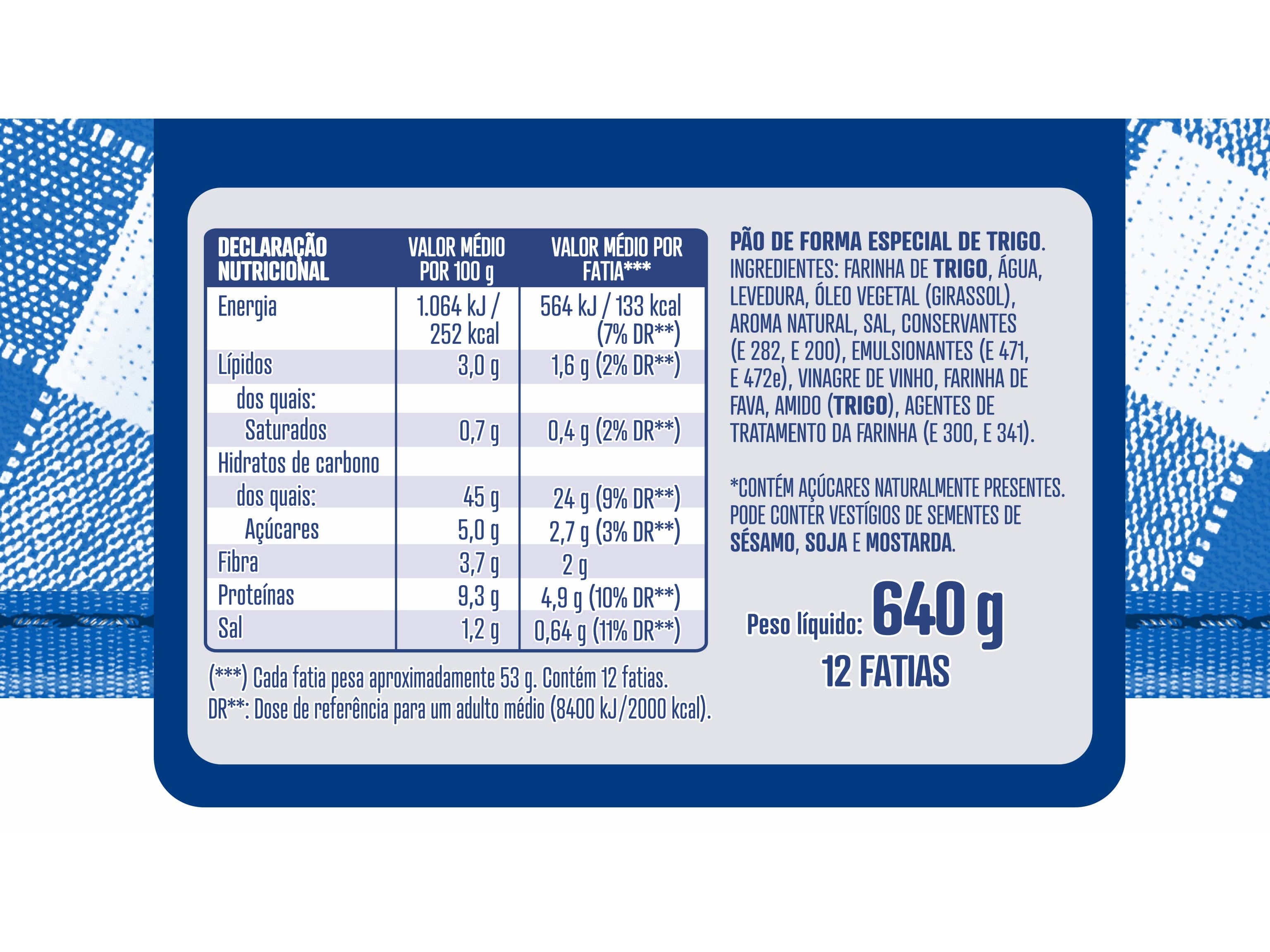 PÃO DE FORMA BIMBO ESPECIAL TORRADAS COM CÔDEA 640G