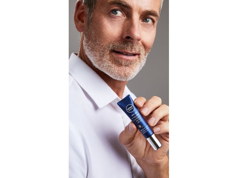 NIVEA MEN Augencrème Anti-Age Hyaluron 15 ml Augenpflege reduziert Anzeichen von Müdigkeit und mildert Falten im Augenbereich