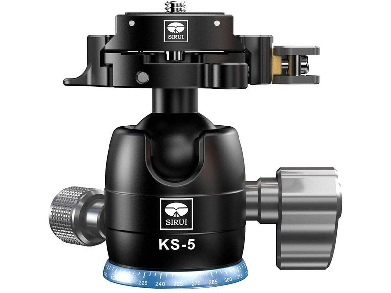 Sirui Kugelkopf KS-5 Kugelkopf mit Schnellverschluss und TY-55X Platte