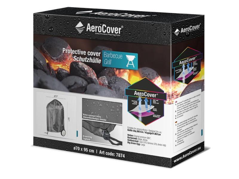 AeroCover Abdeckhaube Ø 67 cm Passend für eine Vielzahl an Grills