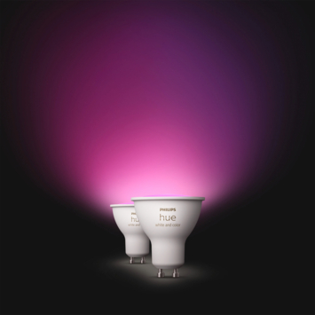 Philips Hue White&Color Ambiance GU10 4,2W, 2 stuks