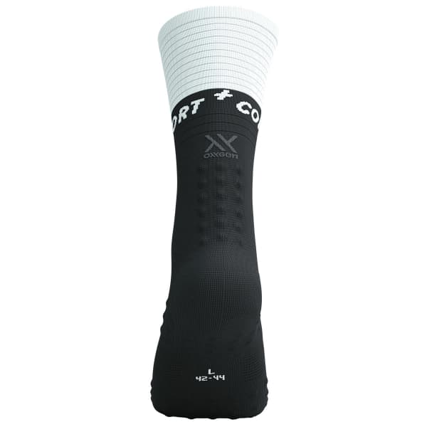 Chaussette compression COMPRESSPORT MID COMPRESSION SOCKS V2.0 BLACK/WHITE