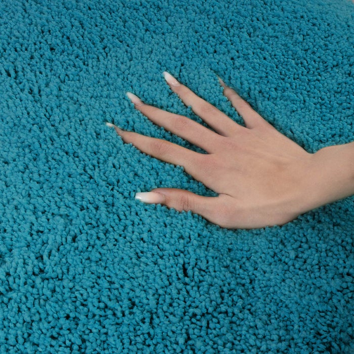Sky Soft Badmat - Rechthoekig - Antislip achterkant - Turquoise / 70 x 120 cm