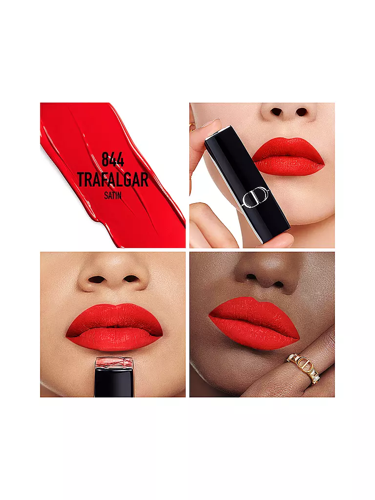 DIOR Lippenstift - Rouge Dior Satin Lipstick (844 Trafalgar) rot
