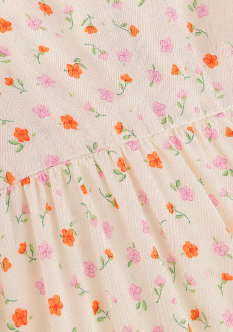 ENVII gebroken wit envii mini jurk enrome ss dress aop 7014
