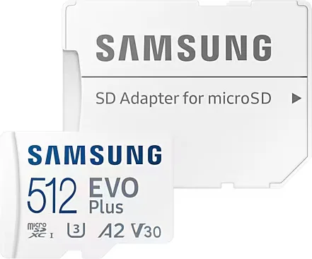 Samsung MicroSDXC EVO Plus 512 Go (2024) Cartes mémoires