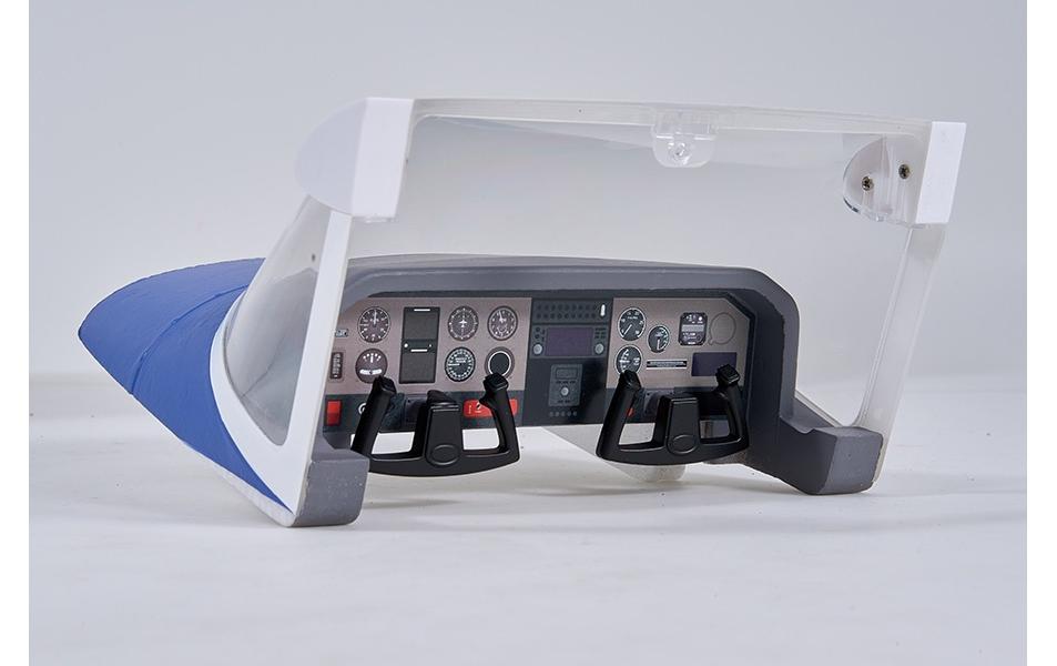 Motorflugzeug Cessna 182 1500 mm Blau, PNP<br>Wendiges Scale STOL Flugmodell