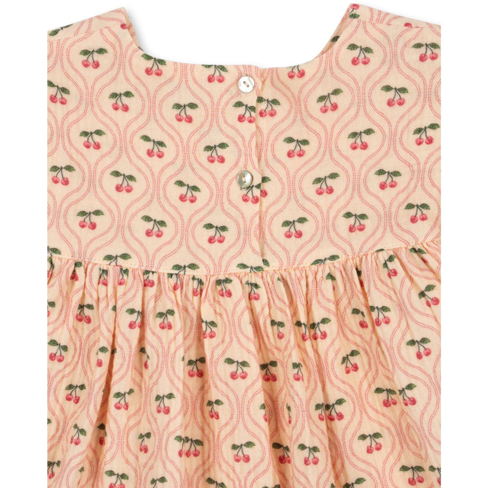 Køb Konges Sløjd Cherry Pink Motif Coco Kjole GOTS
