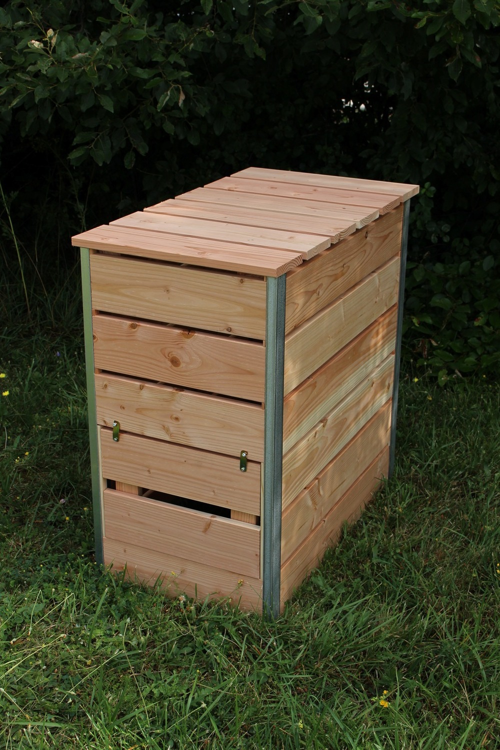Composteur 246l steel l80xl45x82 cm, ep 19mm