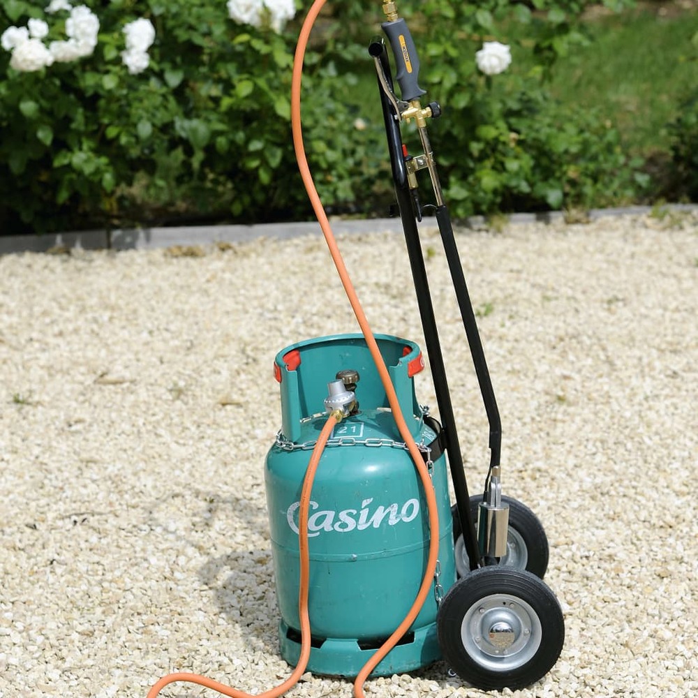 Chariot pour bouteilles de gaz noir