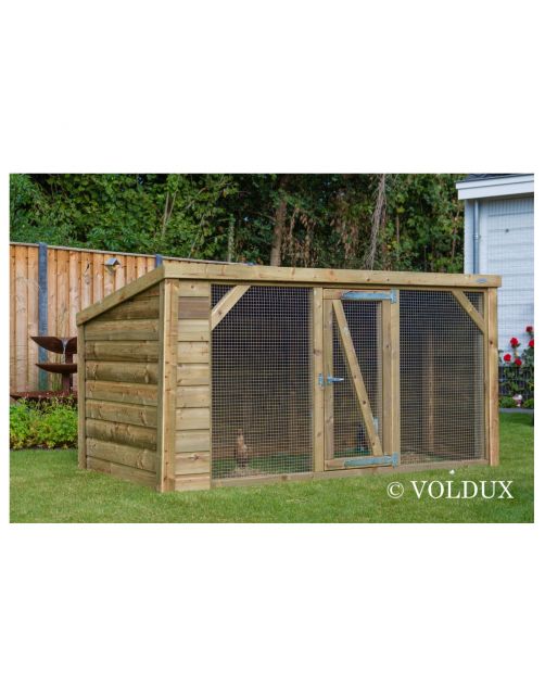 Voldux Dierenren Britt - Dierenverblijf - 260x130x132 cm Bruin