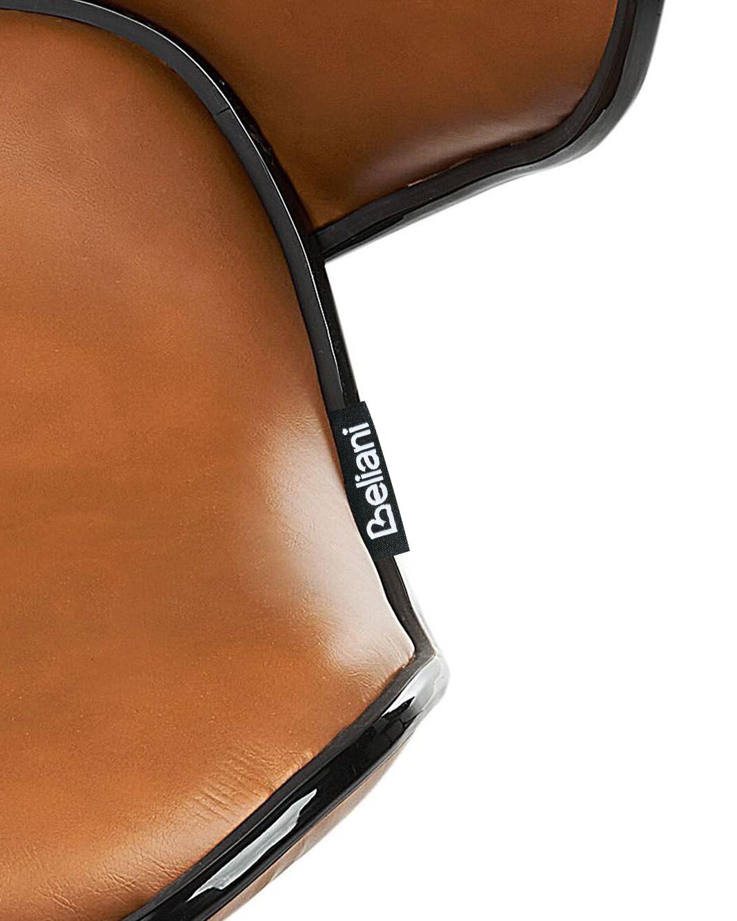 Set van 2 barstoelen CONWAY Kunstleer draaibaar Goudbruin
