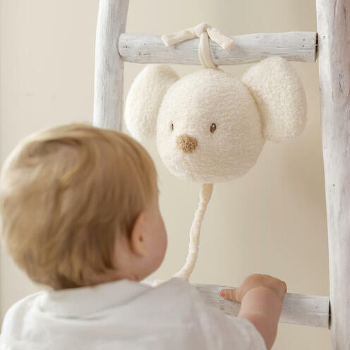 MUSICAL TETE SOURIS - ECRU - NATTOU