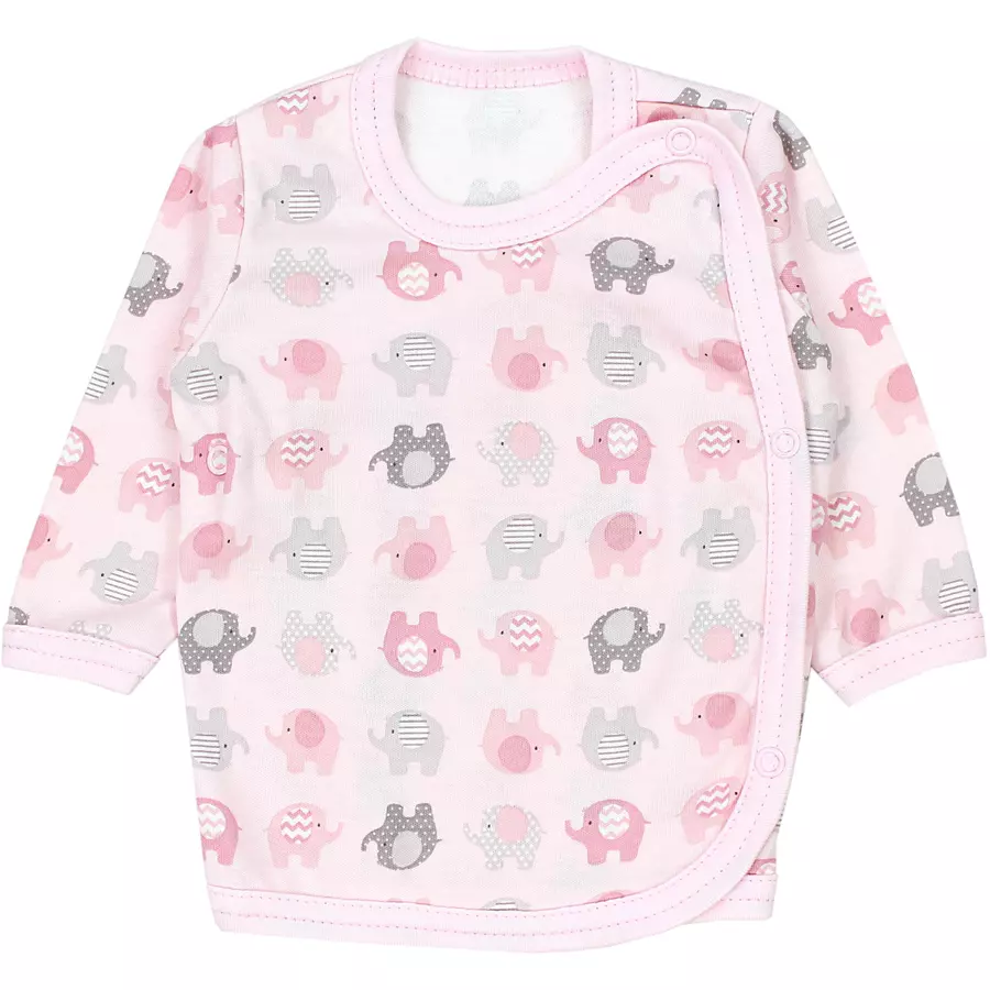 TupTam Baby Mädchen Wickelshirt Langarm 5er Set rosaorange