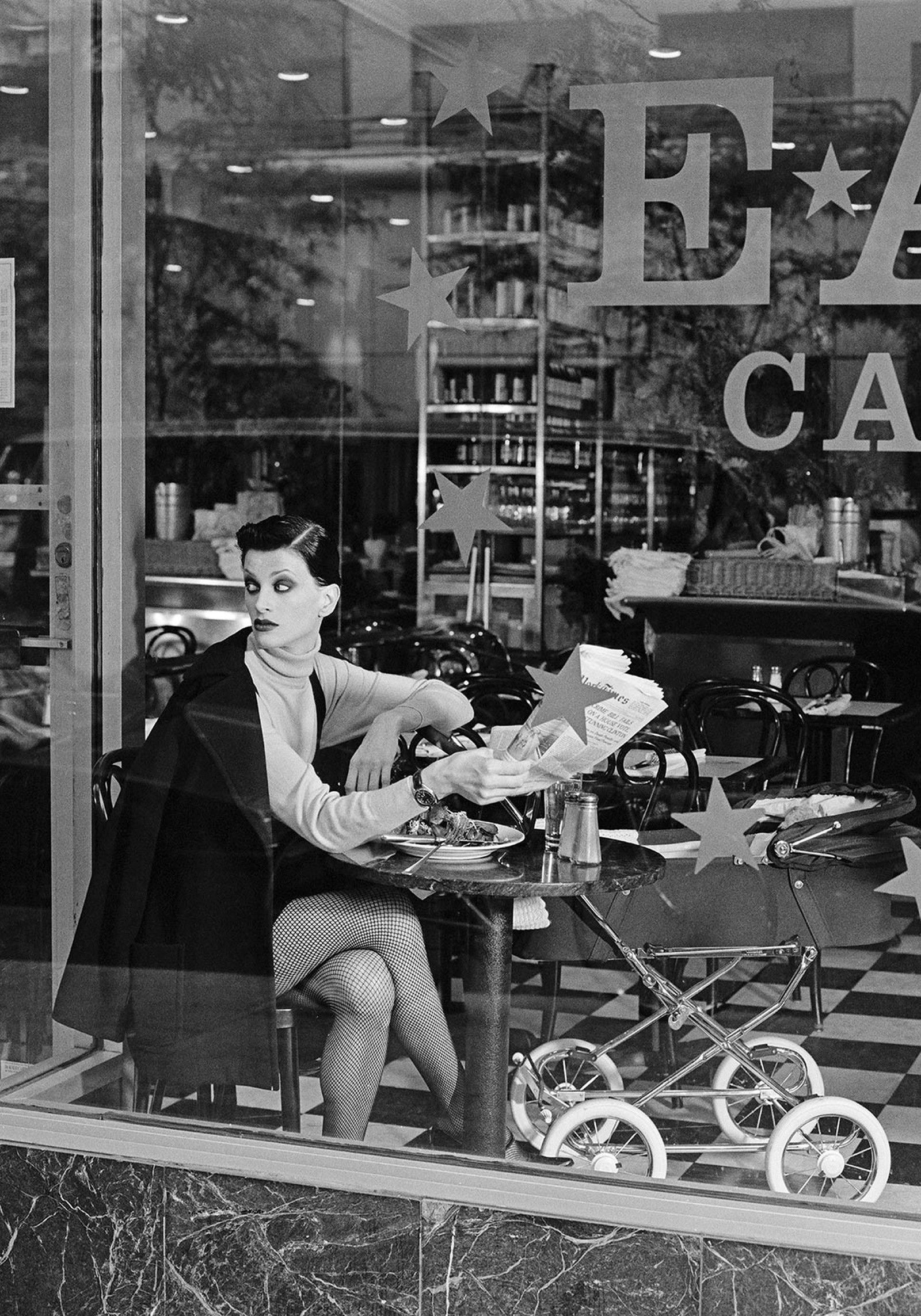 Coffee Shop by Patrick Demarchelier | Hearst | Trunk Archive - Limited Edition. Edition of: 150. Archive Stamp.