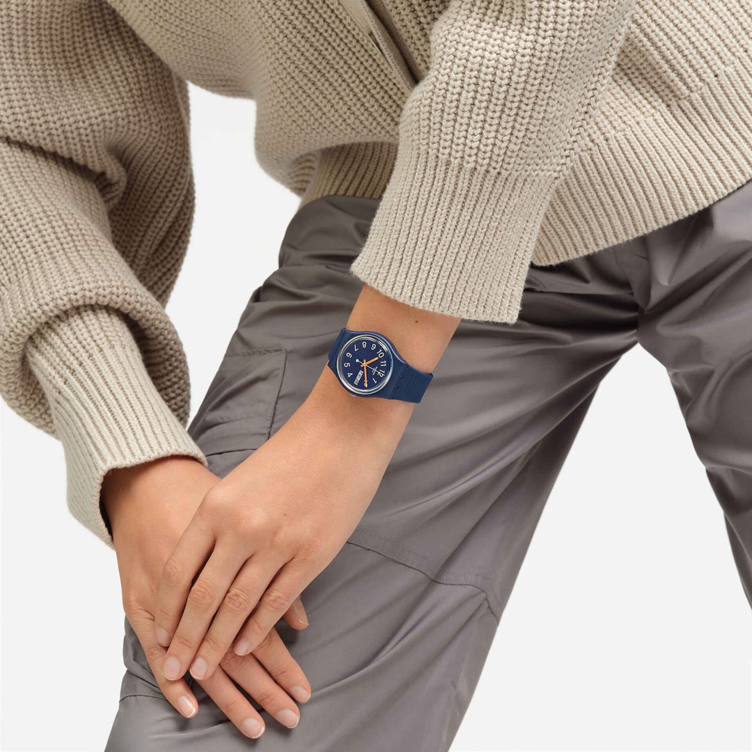 Swatch Original 34 Trendy Lines at Night