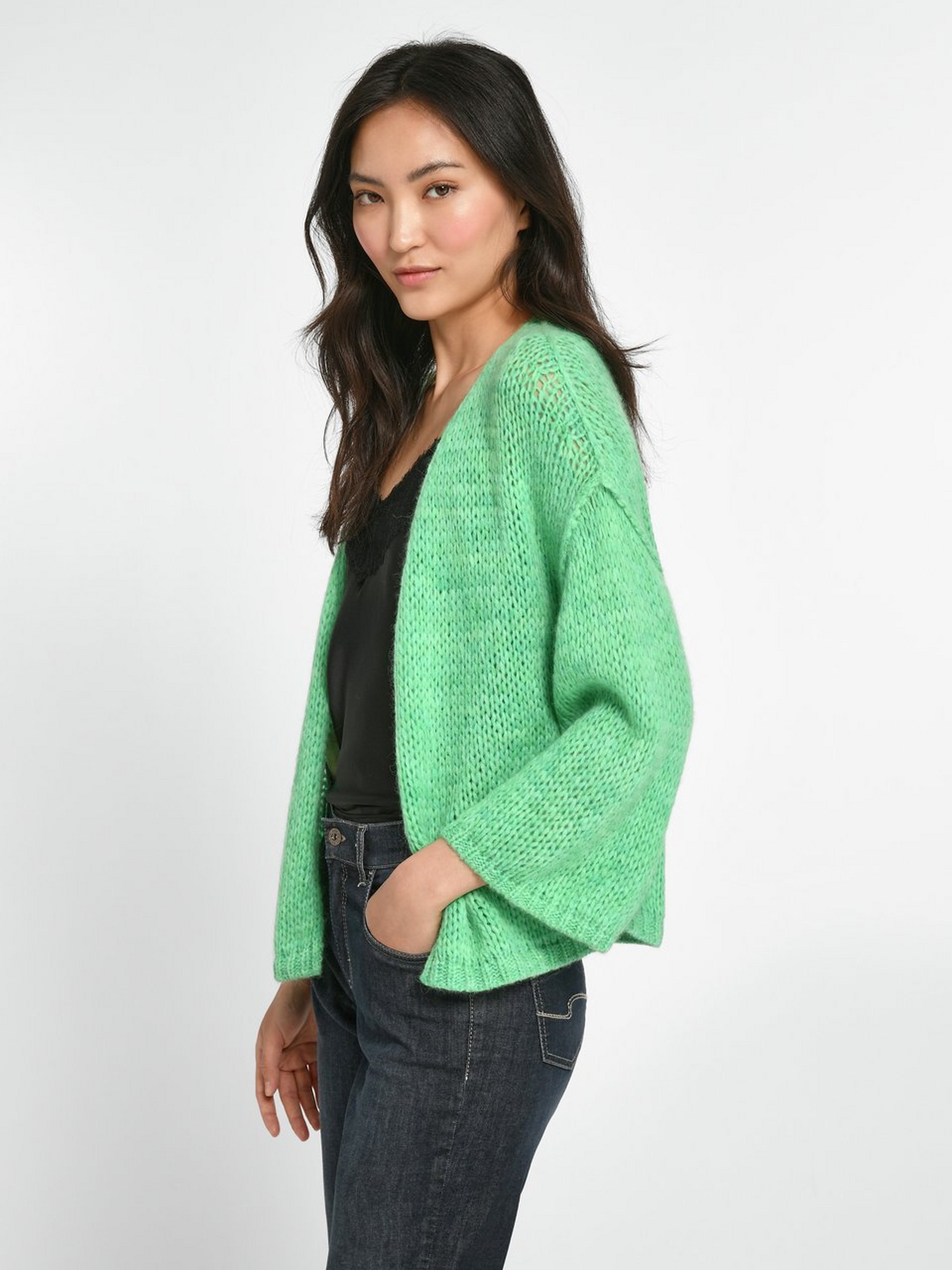 Strickjacke mit 3/4-Arm