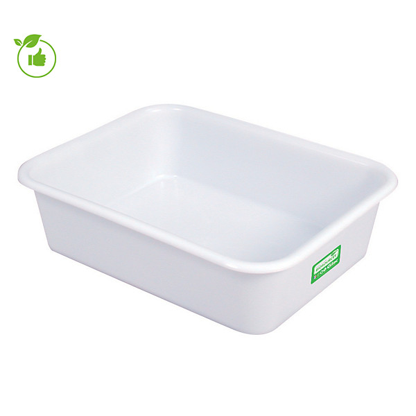 Bac rectangulaire 20 L biosourcé Gilac