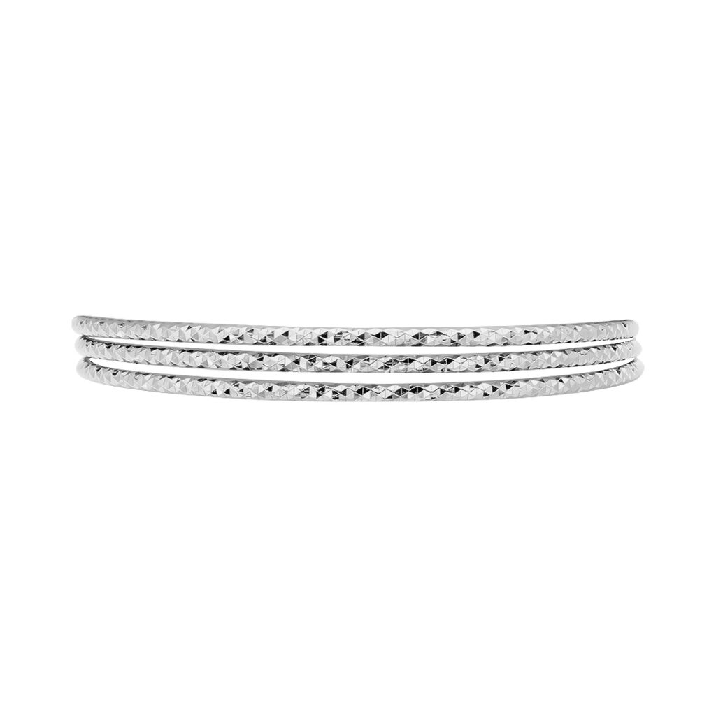 Bracelet Jonc Rachelle Argent Blanc