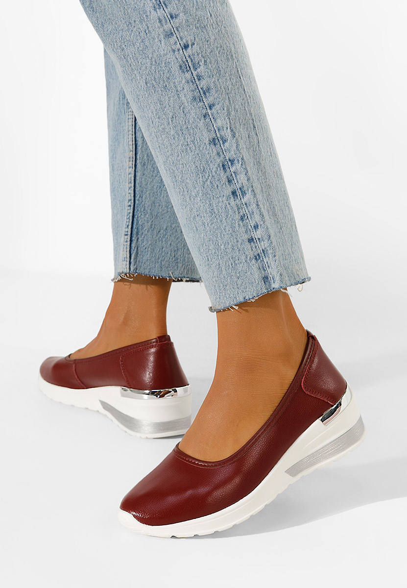 Chaussures à plateforme bordeaux Morgan
