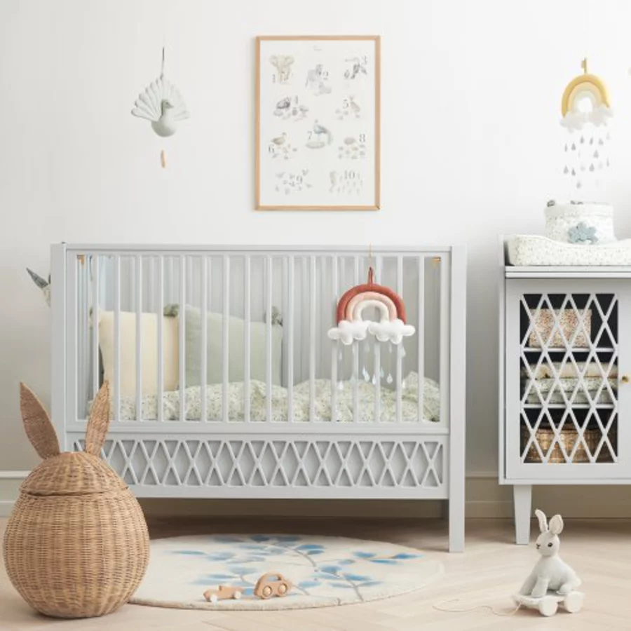 Cam Cam® COPENHAGEN Harlequin Kinderbett 60 x 120 cm grau
