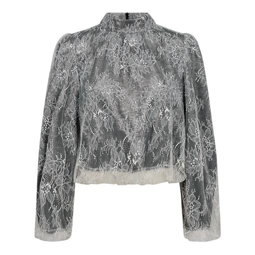 Co'Couture SimiliCC Lace Balloon Bluse, Bone, L