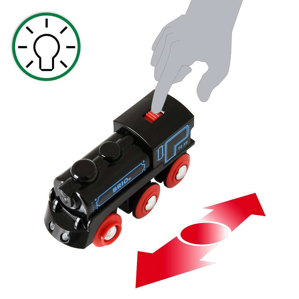 BRIO Spiel Schwarze Akku-Lok mit Mini-USB