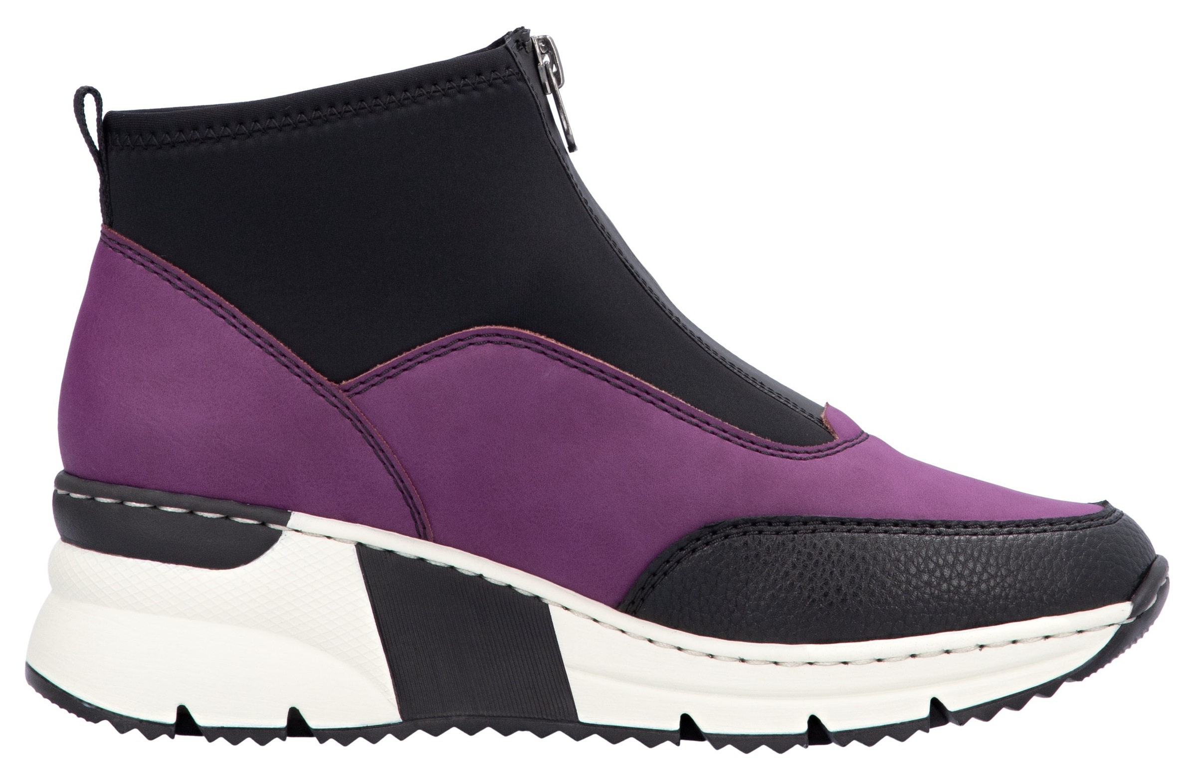Rieker Keilsneaker  , Stiefelette, Keilboots, High Top Sneaker mit Reissverschluss vorne