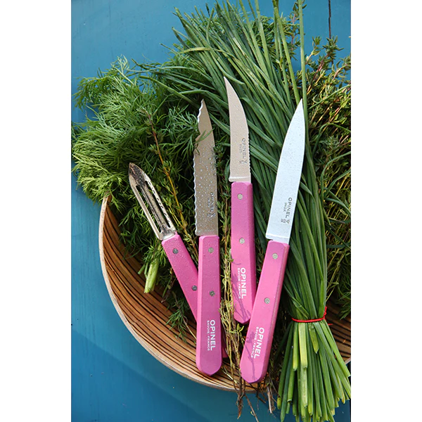 Couteau cranté N°113 fuchsia Opinel