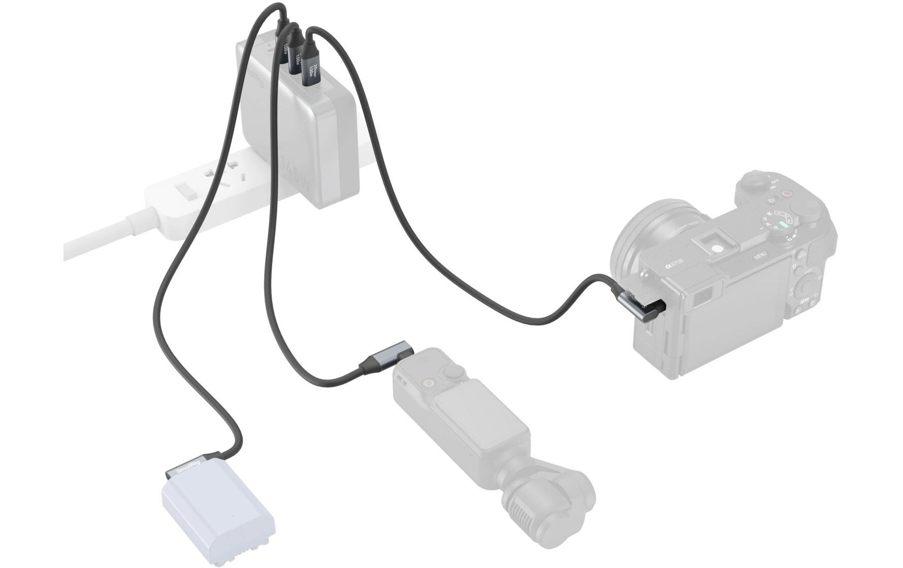 Kabel USB-C Data Cable 35 cm Gerade auf gewinkeltUSB-C auf USB-C Datenkabel