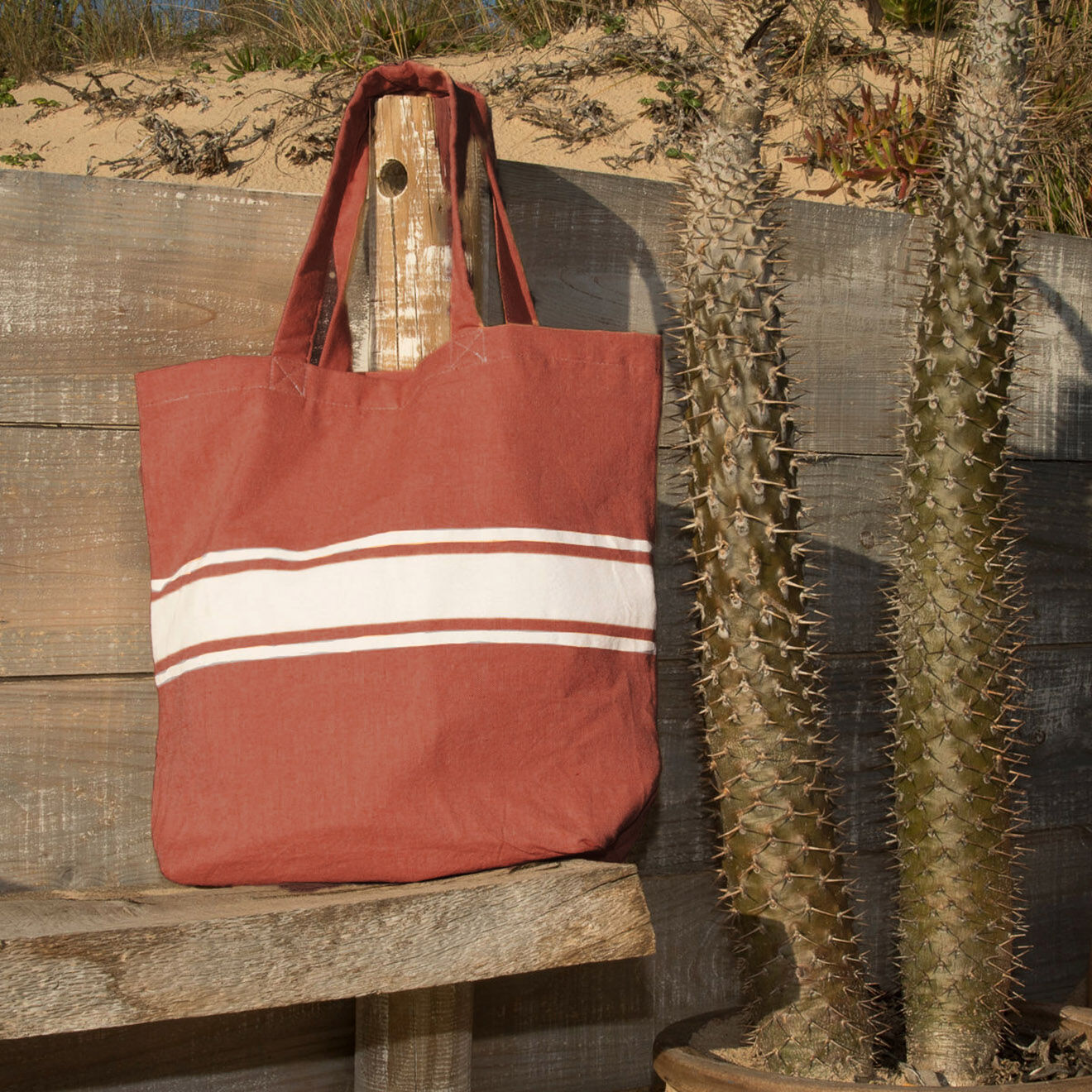 Febronie Sac St Tropez rouge - 45x42 cm