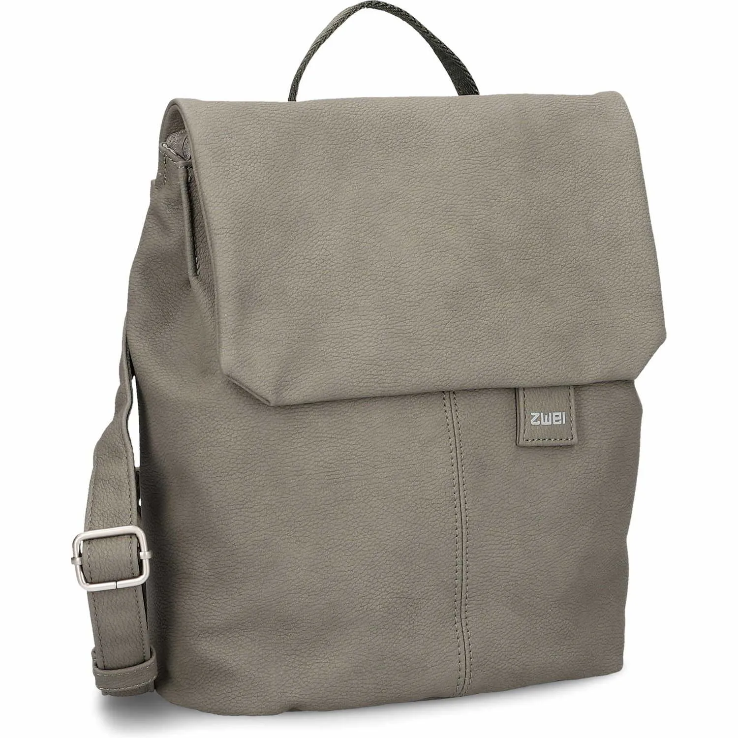 ZWEI Rucksack Khaki Lederimitat