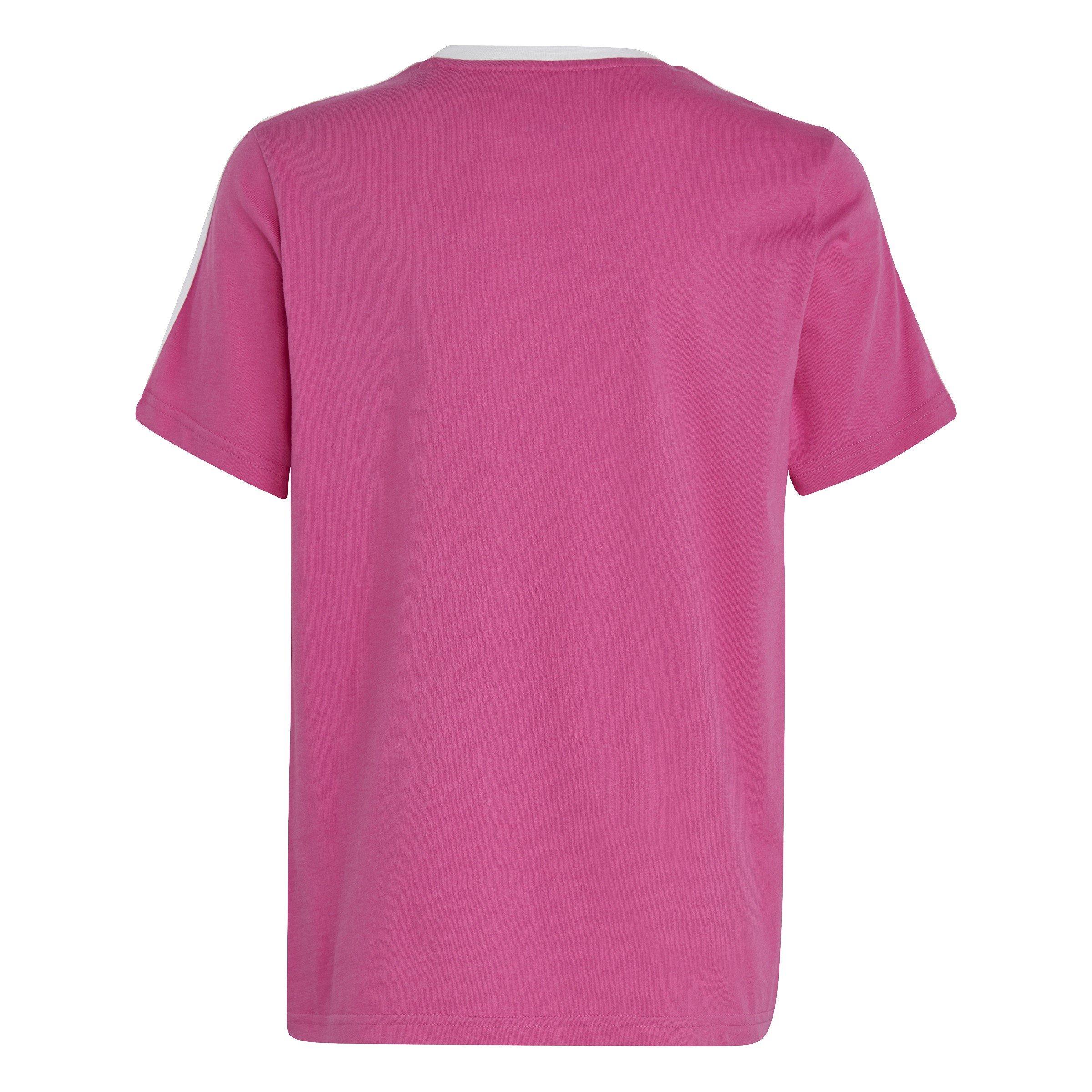 adidas Essentials 3 Stripe T-Shirt Junior Girls