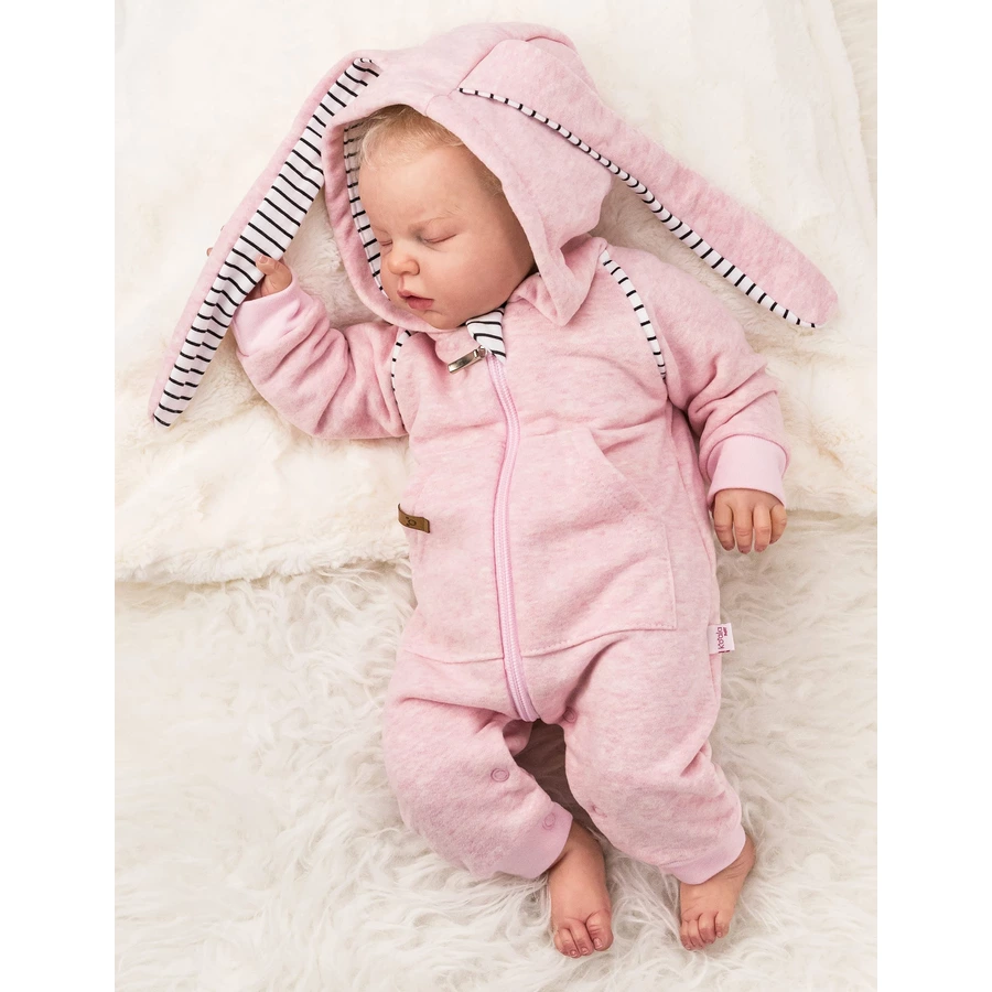 Koala Baby Overall Strampler Sweet Bunny - by Koala Baby weiß schwarz rosa