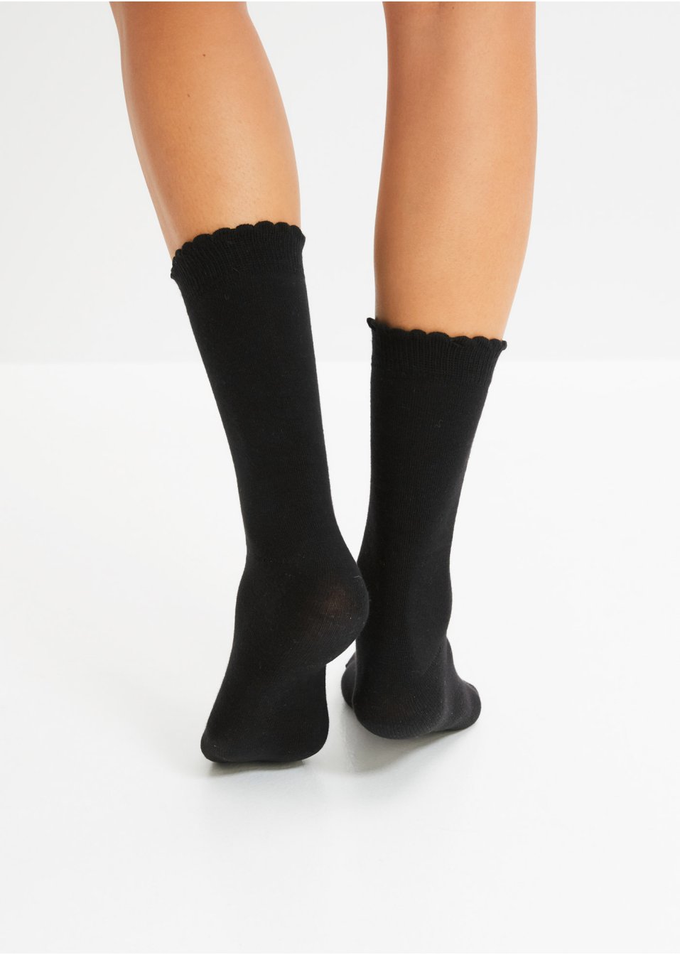 Lot de 7 paires de chaussettes avec bord ondulé