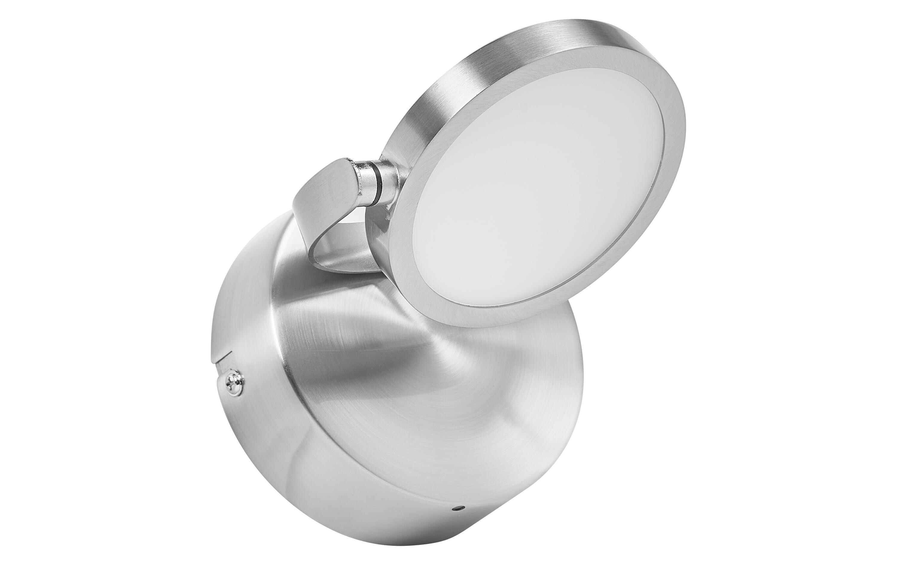 Badezimmerleuchte Sun@Home Round, 7.5W, 2200-5000K, SilberSmarte Badezimmerleuchte