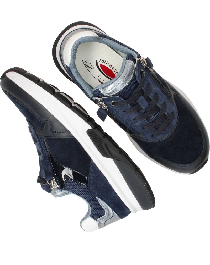 Gabor Rollingsoft Sneakers Blauw Dames
