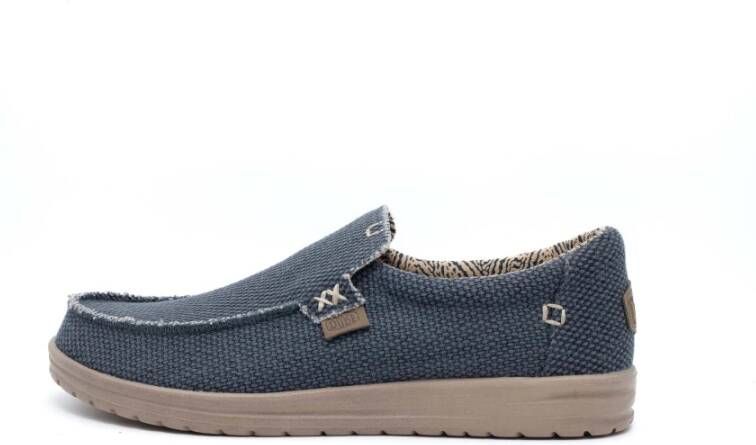 HEYDUDE Instappers Heren Mikka Braided Maat: 43 Materiaal: Textiel Kleur: Blauw