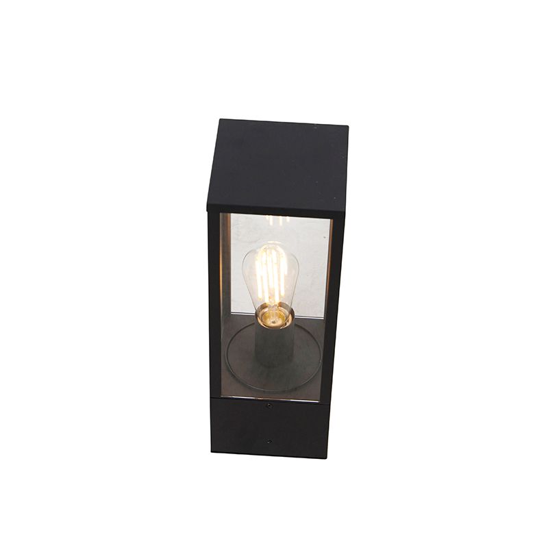 Staande buitenlamp zwart 40 cm met grondpin en kabelmof - Charlois