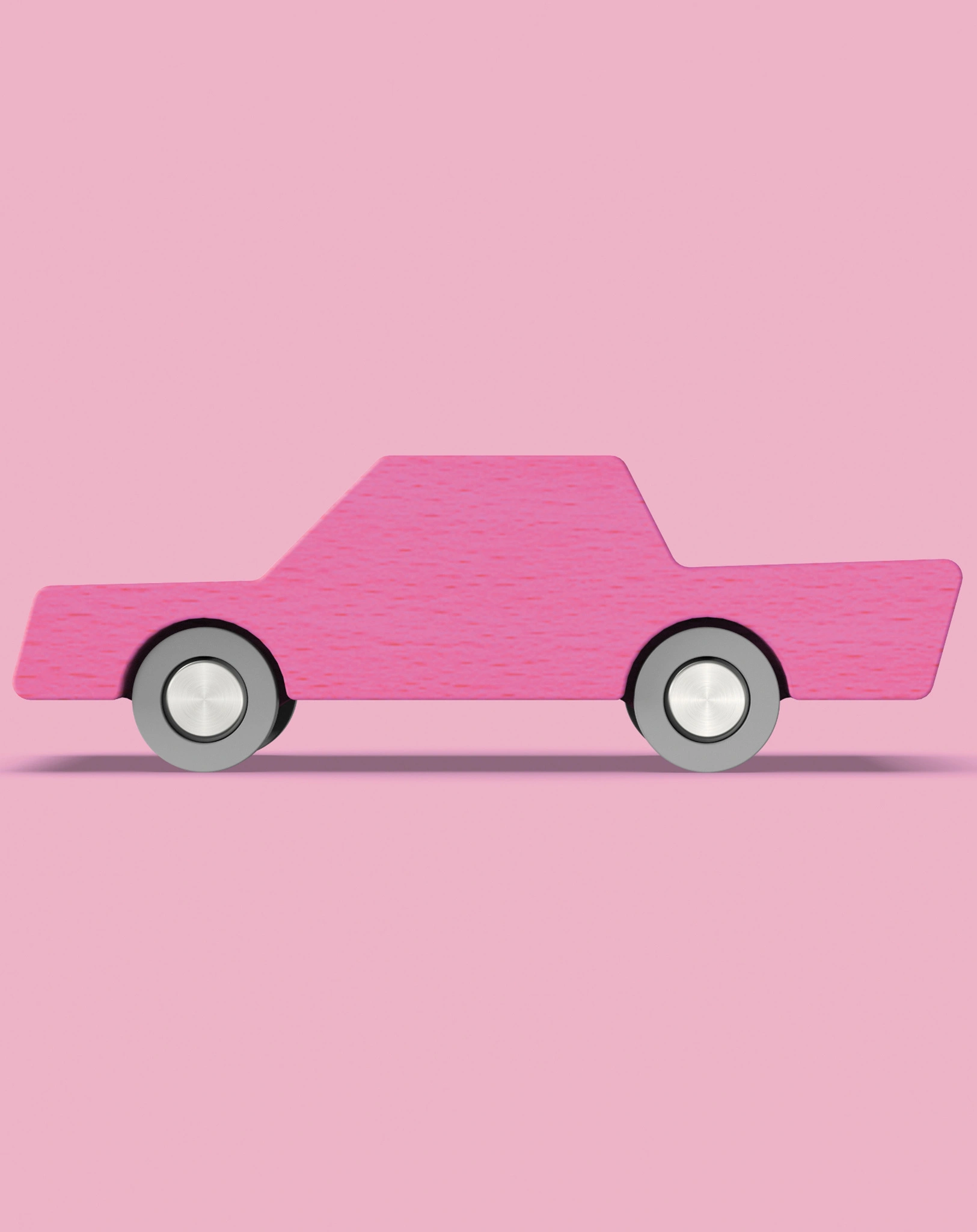Spielzeugauto PINK aus Holz