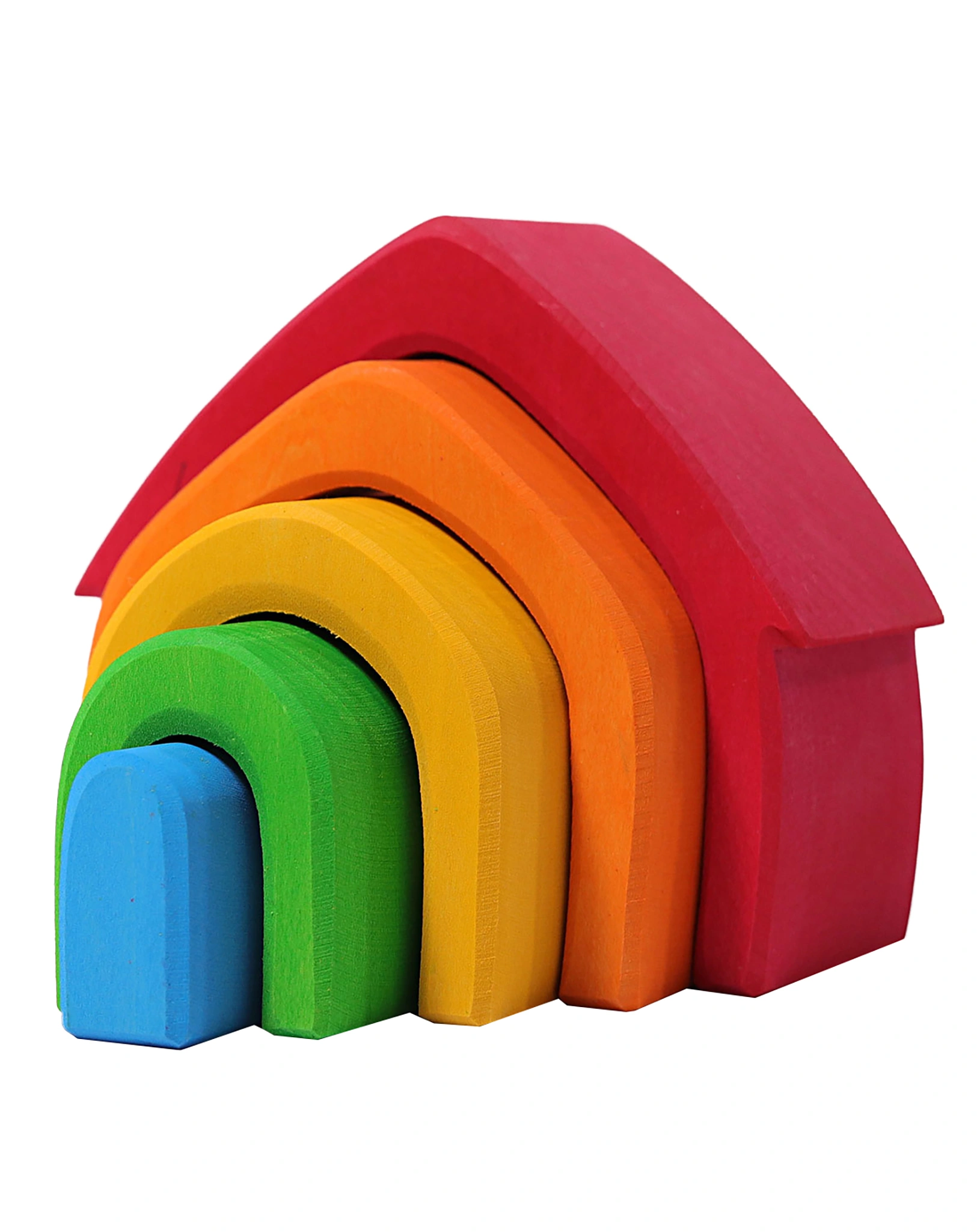 Holz-Spielzeug REGENBOGENHAUS 5-teilig