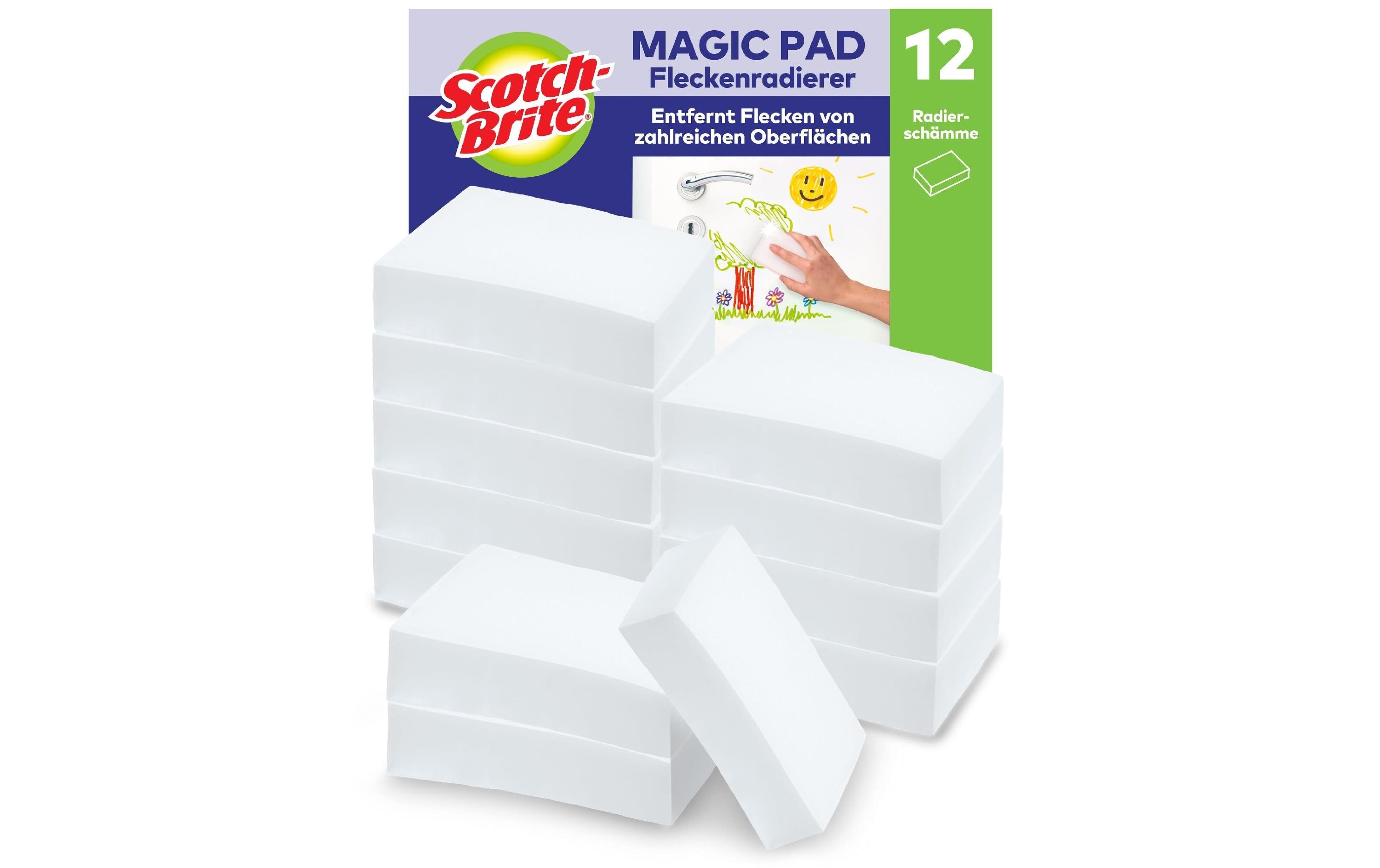 Flecken-Radierer 3M Magic Pad Weiss, 12 StückReinigungsschwamm